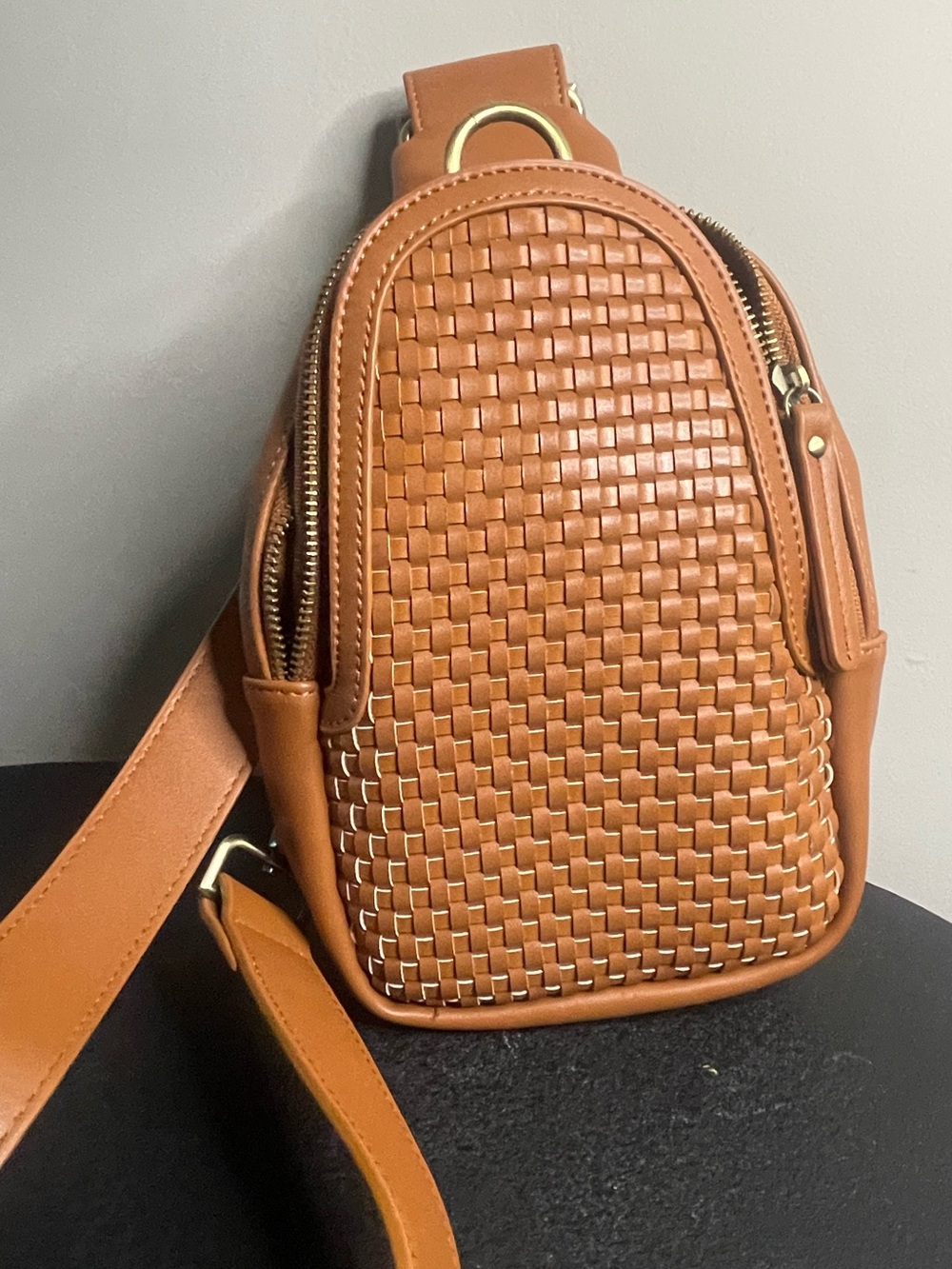 EUC - Anthropologie Urban Originals Leather Sling Bag